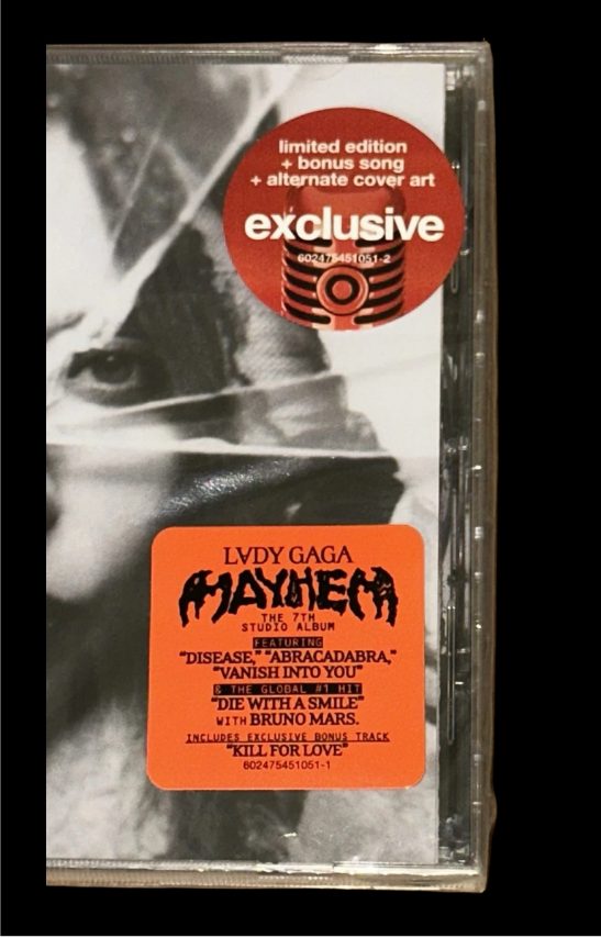 Lady Gaga Mayhem Target Limited Edition Exclusive CD Album Brand New Sealed NOS · fotografía de registro
