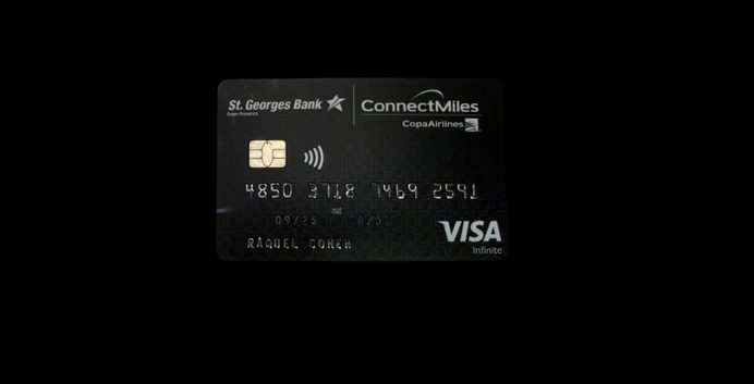 Tarjeta de crédito Visa Infinite ConnectMiles · fotografía de registro